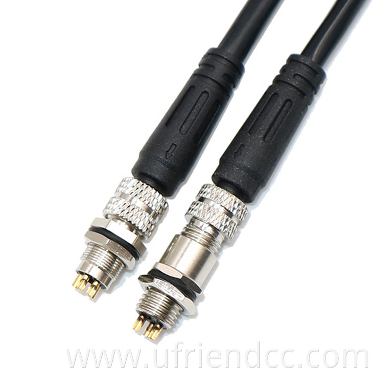 8pin Male Female M12 M8 Sensor Cable Custom Waterproof Industrial IP67 IP68 3pin 4 Pin Automotive CN;GUA
